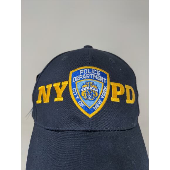 New York Police NYPD 9/11 Memorial Strapback Hat Black Embroidered Logo NWT - Picture 3 of 10